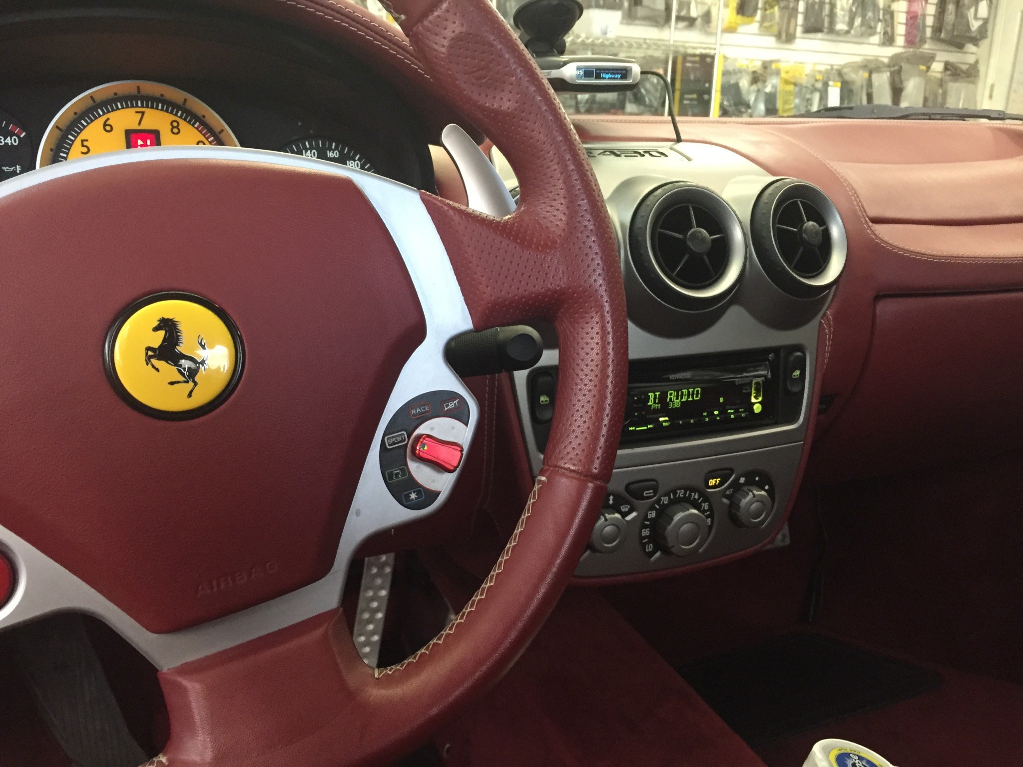 Bluetooth CD Receiver Ferrari F430 RadioActive Car Audio Garner